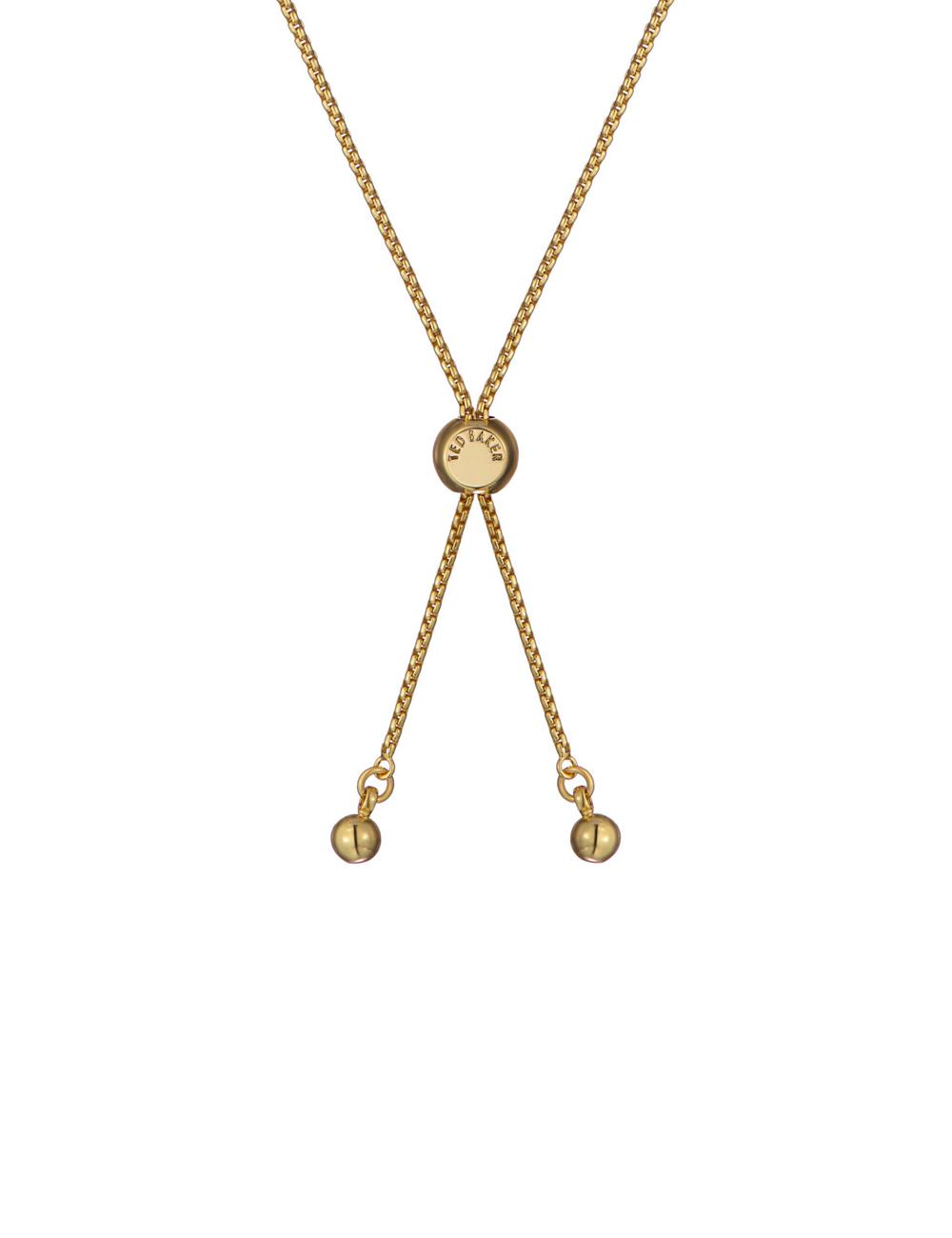 Ted Baker ADORIA - Mini Crystal Heart Adjustable Women Bracelets Gold | UAE  59734-TCEN