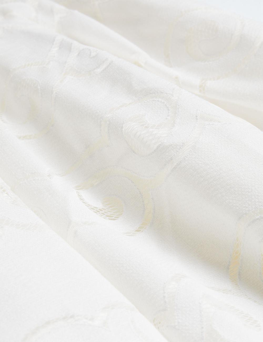 Ted Baker AGNEL - Lace Puff Sleeve Cotton Blend Women Midi Dresses White | UAE  36791-OAEZ