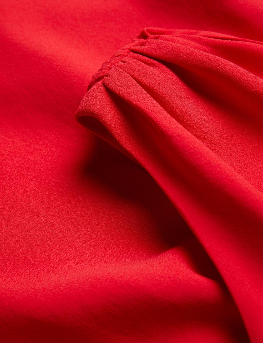 Ted Baker AISLI - One Shoulder Woven Women Maxi Dresses Red | UAE  89524-QMSD