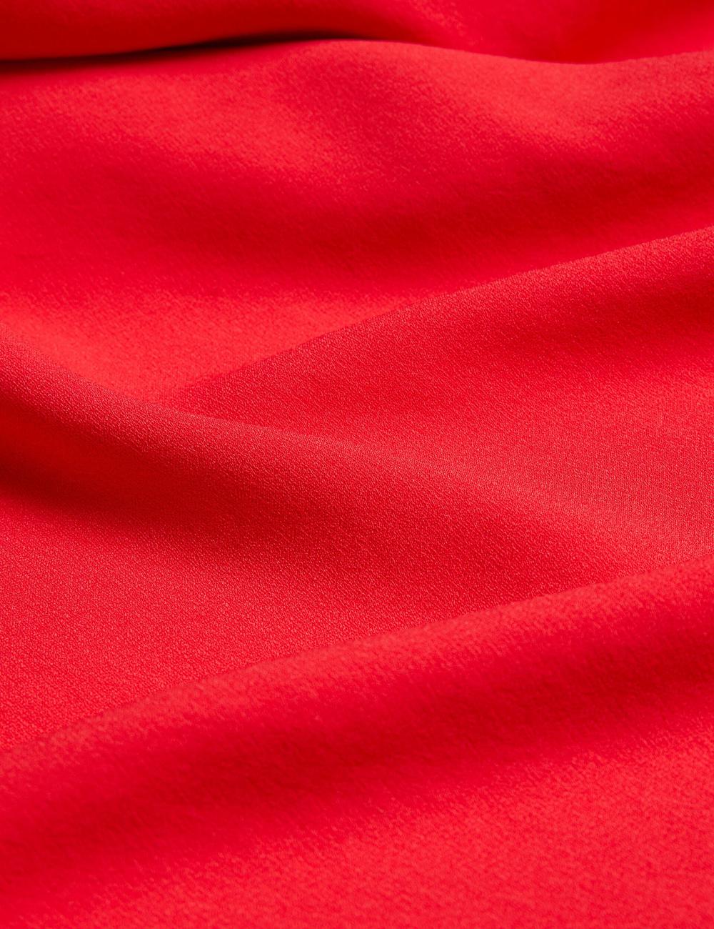 Ted Baker AISLI - One Shoulder Woven Women Maxi Dresses Red | UAE  89524-QMSD