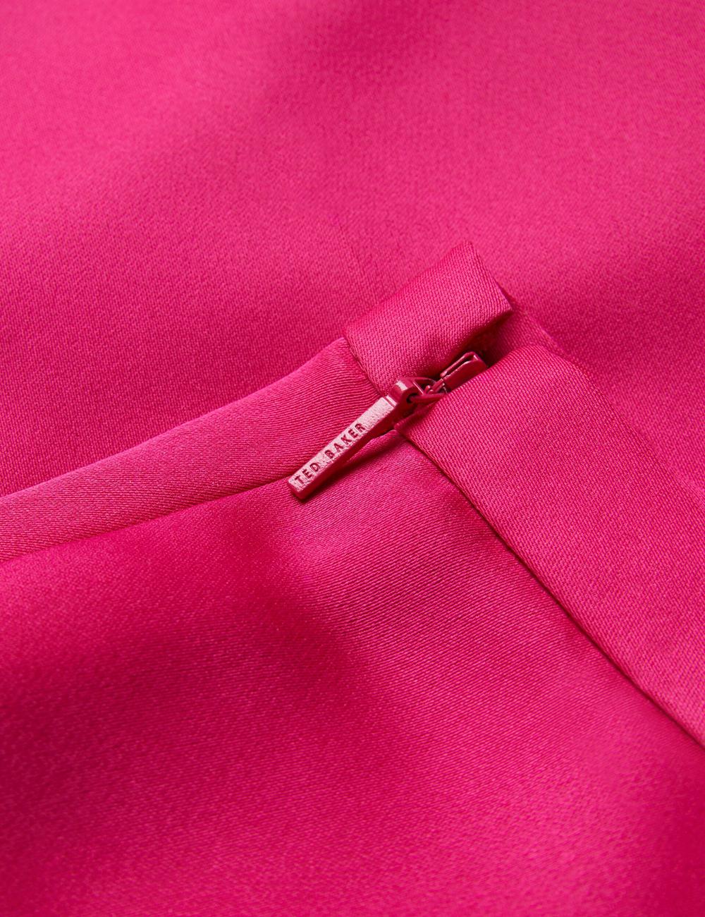 Ted Baker AKENIT - Satin Tailored Slim Leg Women Trousers Fuchsia | UAE  81536-SQRK