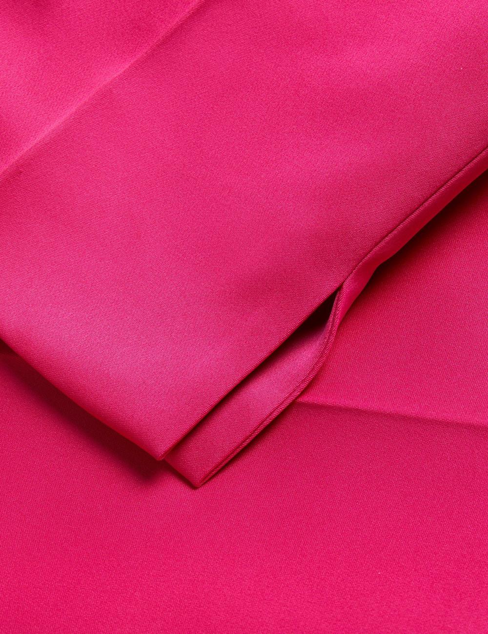 Ted Baker AKENIT - Satin Tailored Slim Leg Women Trousers Fuchsia | UAE  81536-SQRK