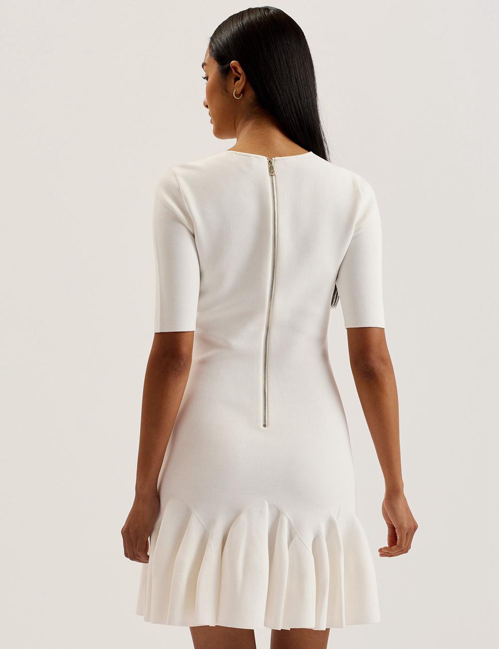 Ted Baker ALZANN Women Mini Dresses Ivory | UAE  08679-OQVT