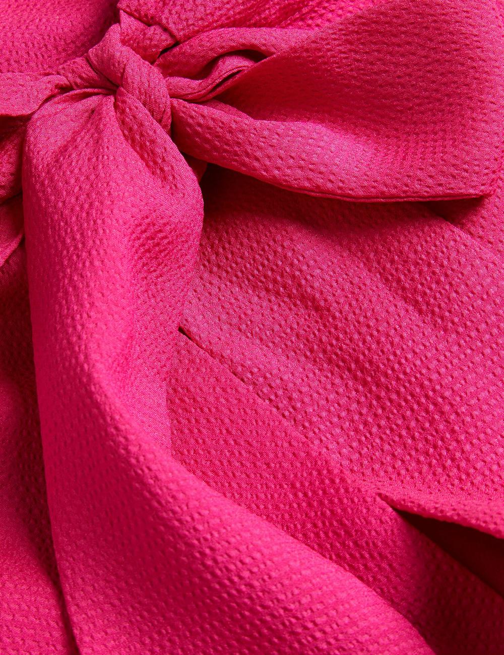 Ted Baker ANINI - Textured High Neck Sleeveless Top Women Blouses Fuchsia | UAE  28503-WAZJ