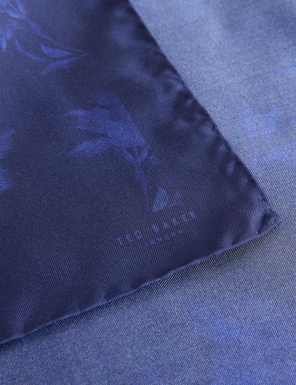 Ted Baker AUSTINS - Two Tone Floral Silk Pocket Men Pocket Squares Navy | UAE  37065-WOSX