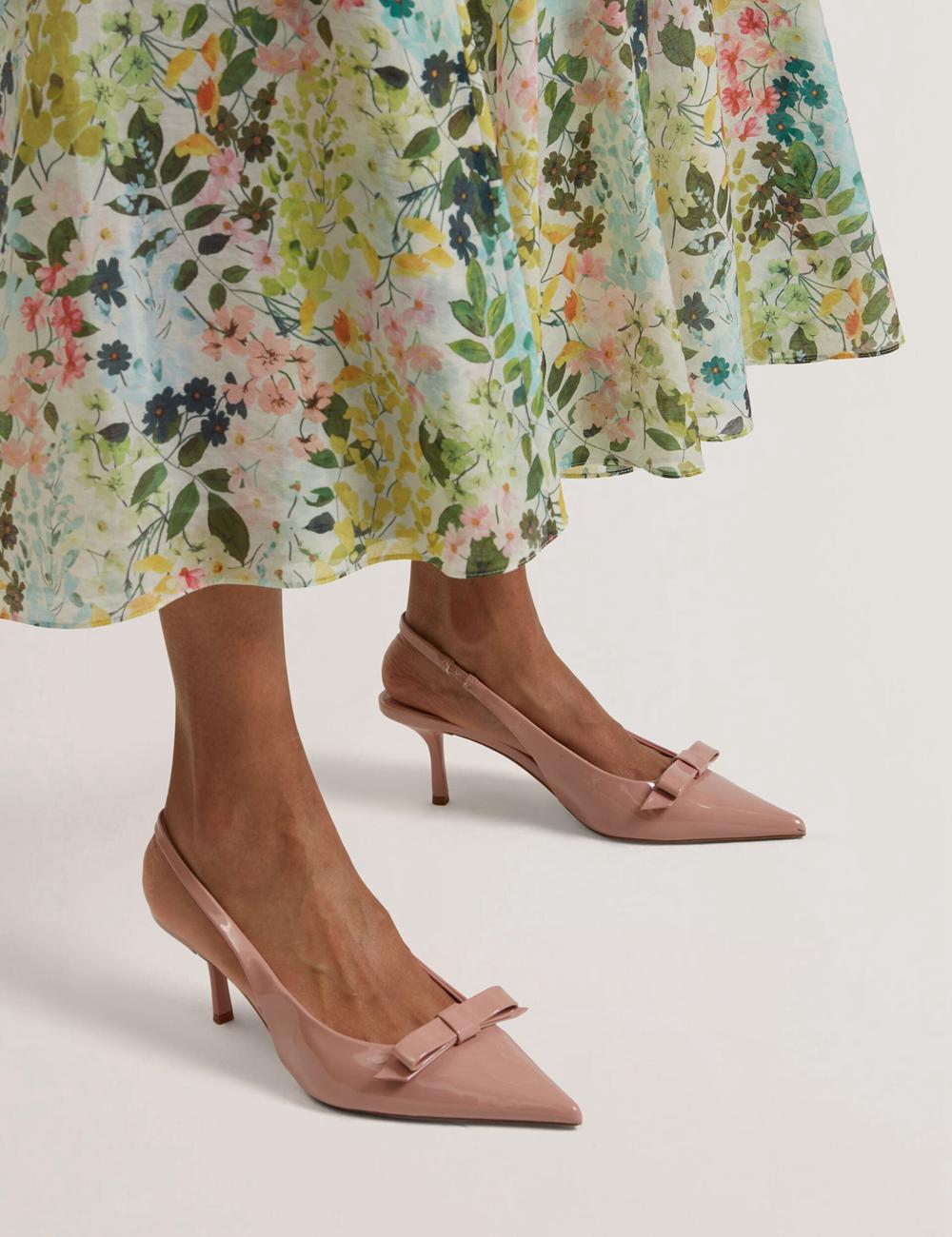 Ted Baker AZULLA - Floral A-Line Woven Women Midi Skirts Ivory | UAE  37524-JFQA