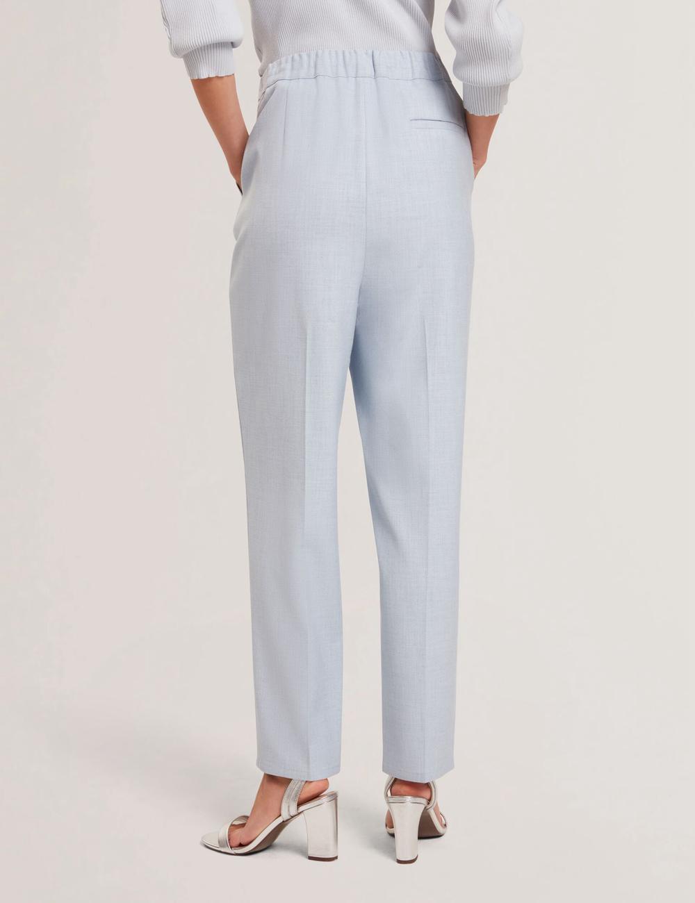 Ted Baker BALLIA - Elasticated Waist Tailored Tapered Women Trousers Blue | UAE  57014-BVOK
