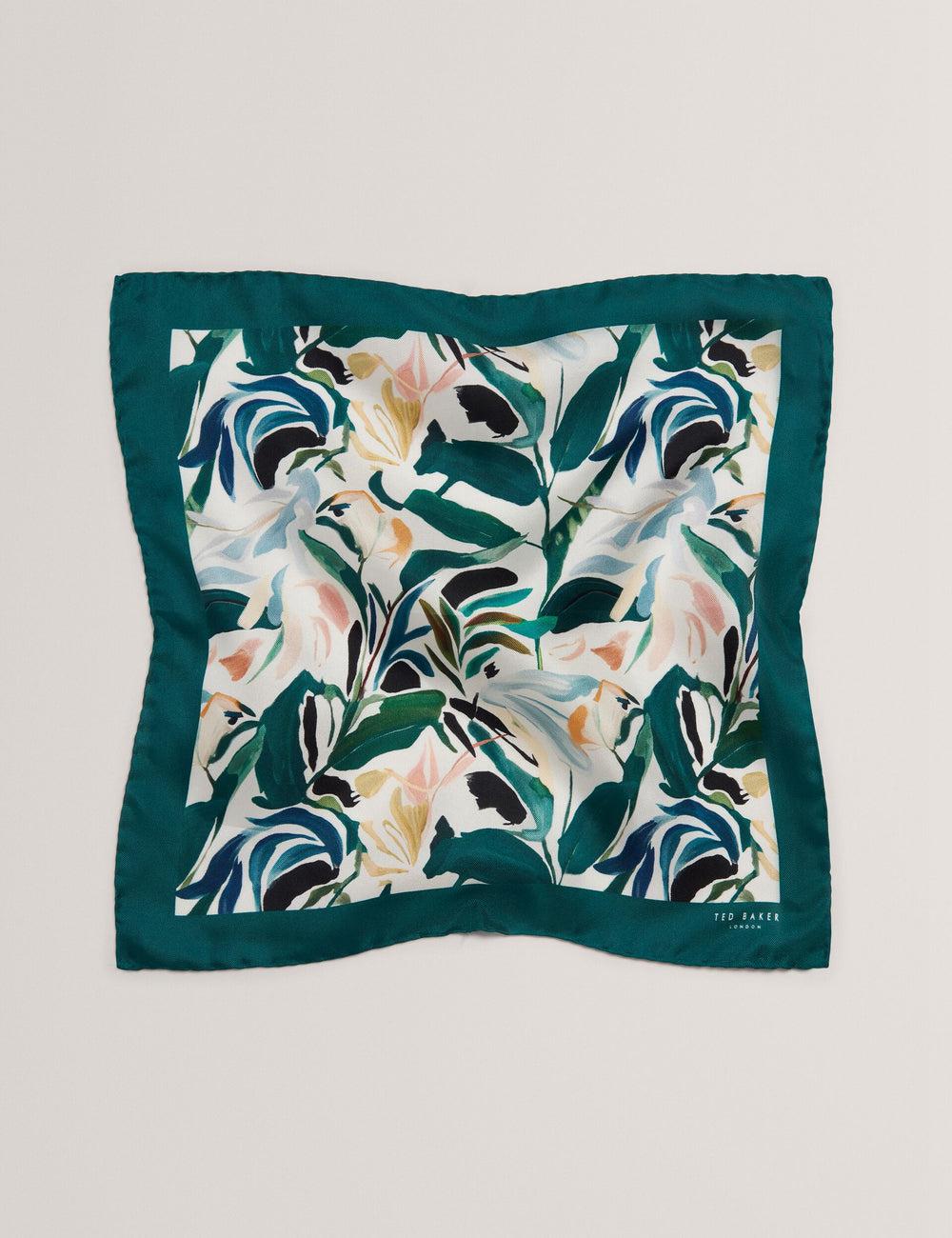 Ted Baker BOYTONP - Botanical Floral Silk Pocket Men Pocket Squares Ecru | UAE  39247-NHXS