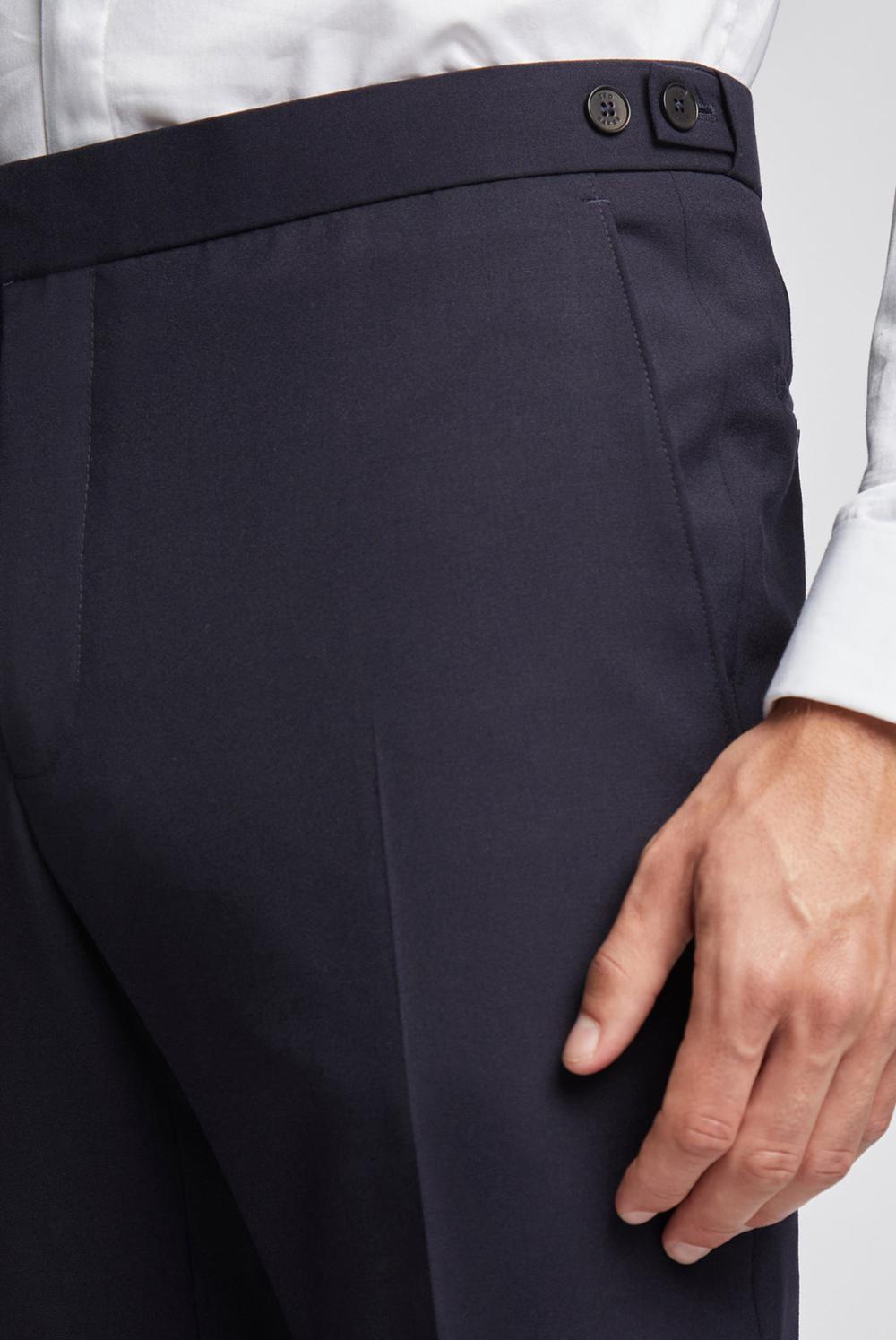 Ted Baker BREENTS - Slim Fit Navy Tuxedo Men Trousers Navy | UAE  76840-VZPL