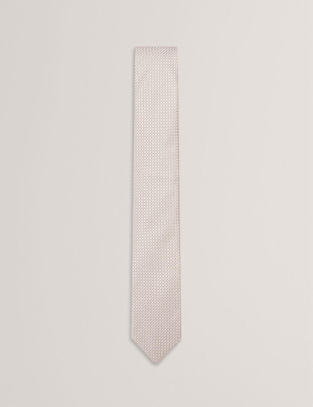 Ted Baker CANEDON - Textured Tonal Weave Silk Men Ties Stone | UAE  03297-ERXU