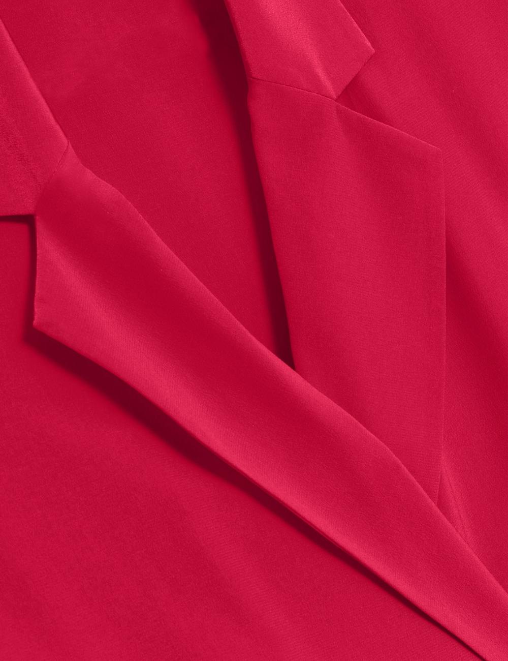 Ted Baker CARLOE - Silk Short Sleeve Women Blazers Fuchsia | UAE  09417-GQWZ