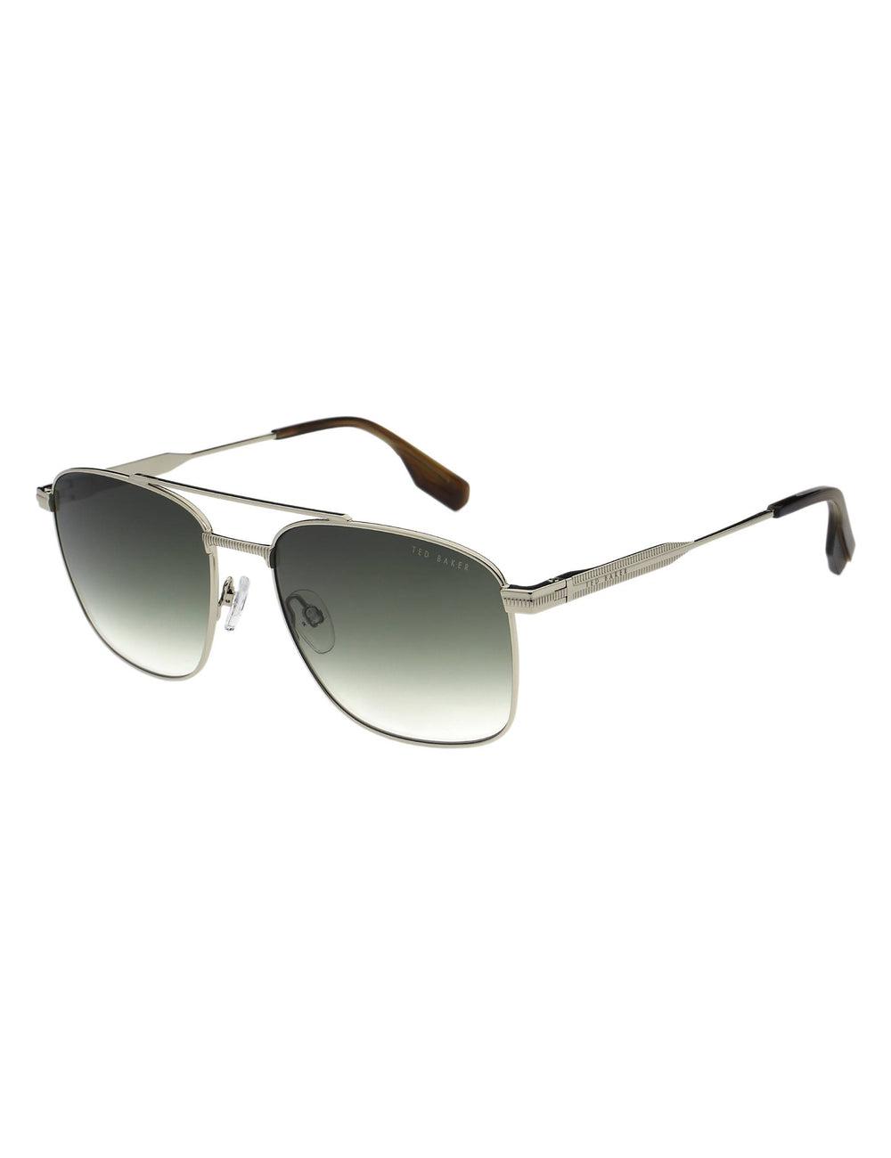 Ted Baker CHASE - Metal Frame Navigator Men Sunglasses Silver | UAE  76539-REDH