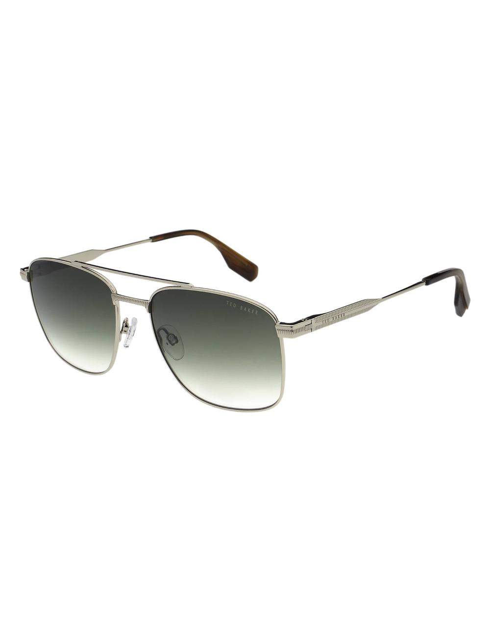 Ted Baker CHASE - Metal Frame Navigator Men Sunglasses Silver | UAE  76539-REDH