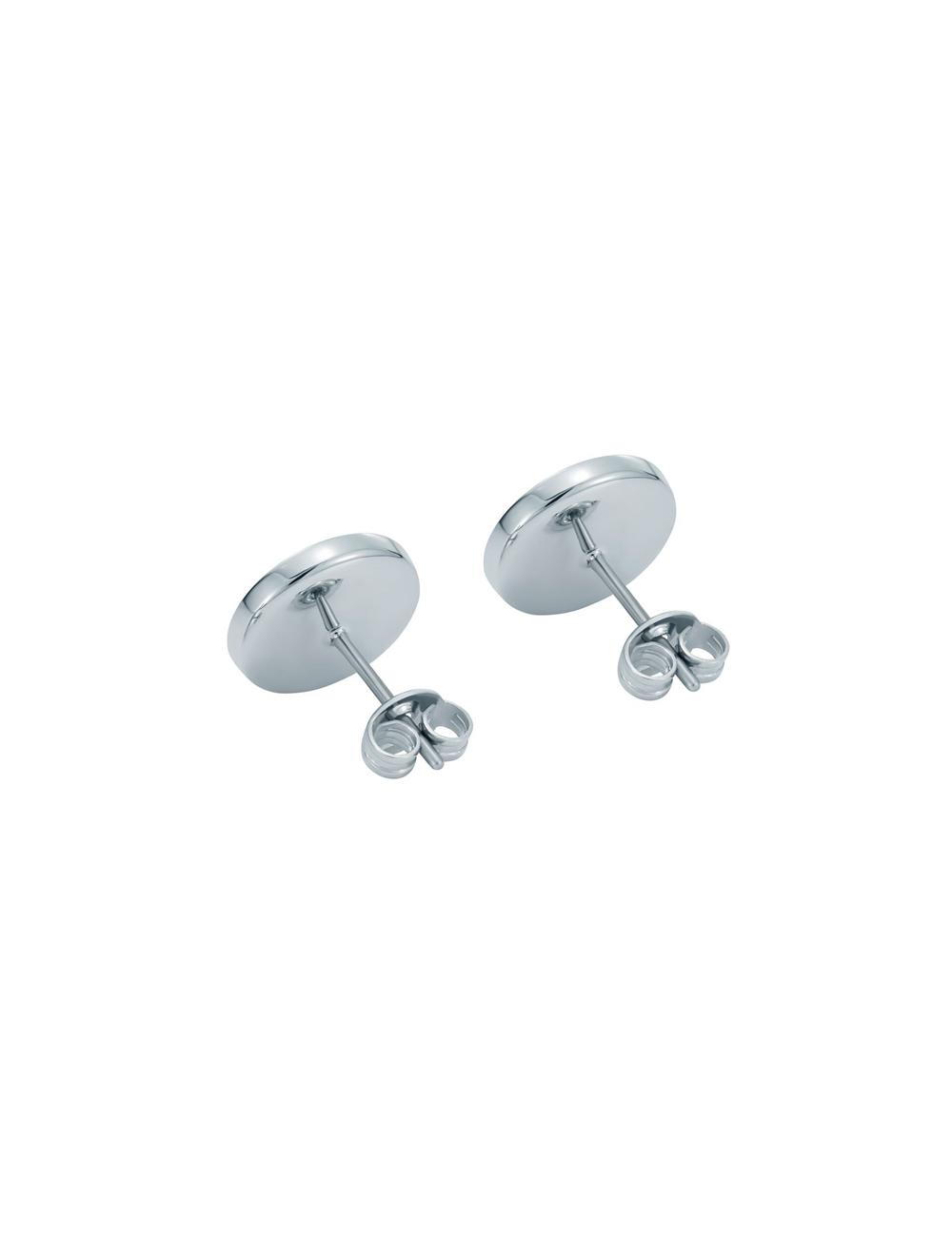 Ted Baker CHERELLE - Branded Crystal Button Stud Women Earrings Silver | UAE  23845-CQZE