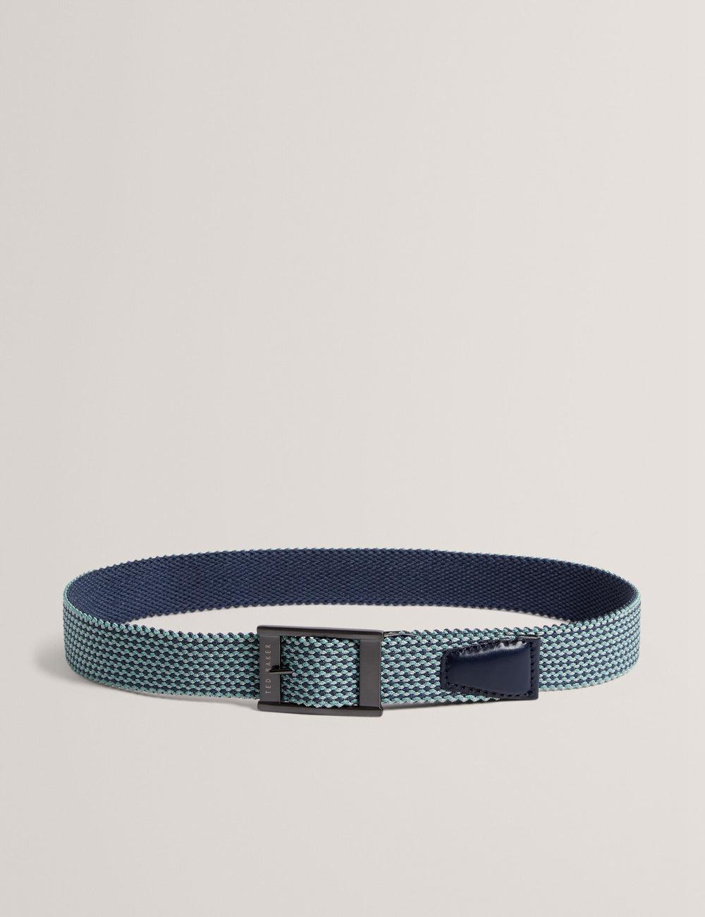 Ted Baker COLUMMM - Reversible Woven Elasticated Men Belts Navy | UAE  50138-ARTK