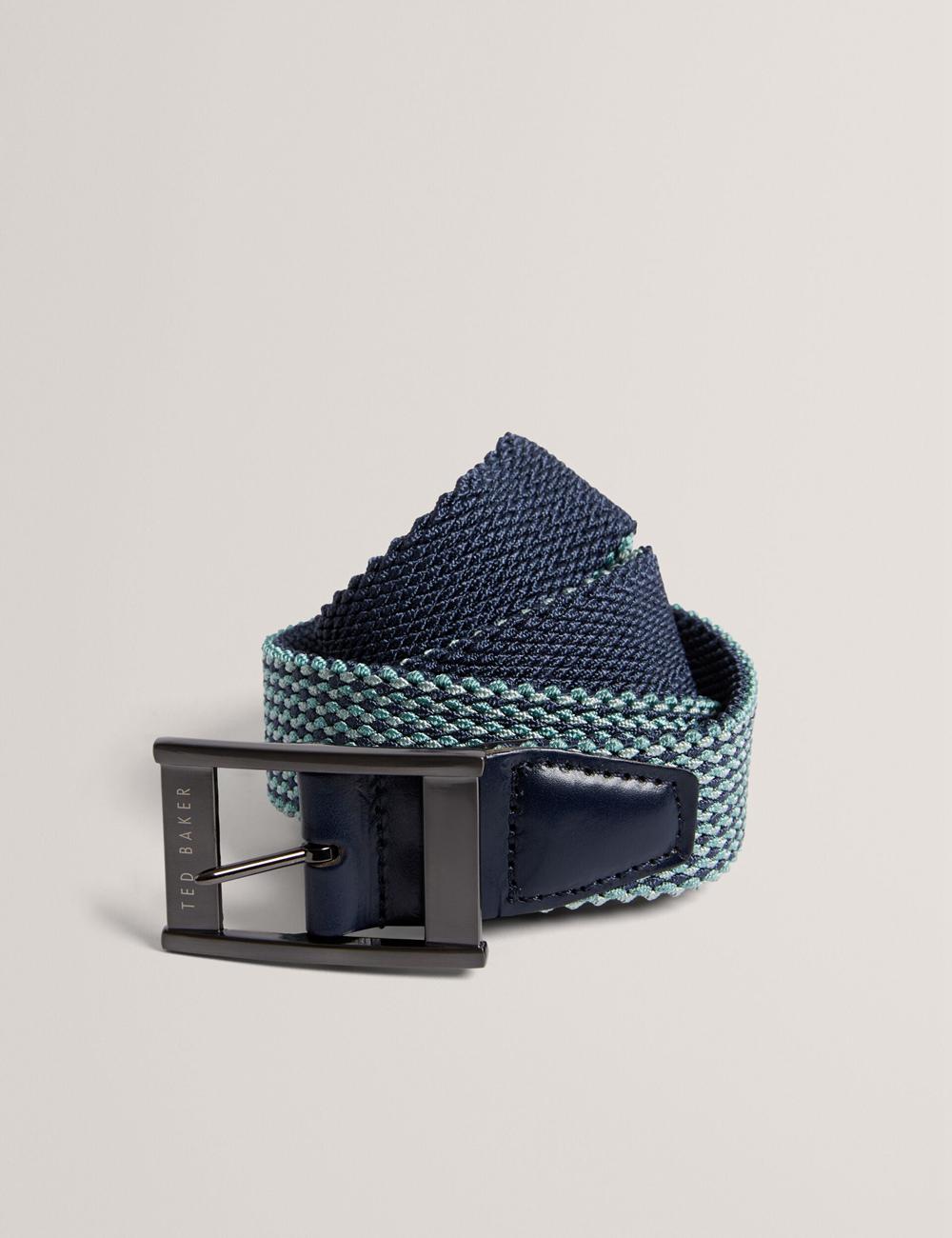 Ted Baker COLUMMM - Reversible Woven Elasticated Men Belts Navy | UAE  50138-ARTK