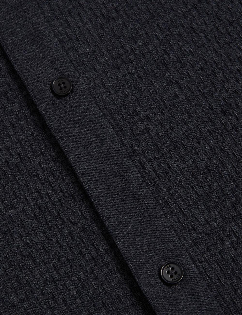 Ted Baker CONNYR - Short Sleeve Button Through Men Polos Shirts Navy | UAE  36517-CGUR