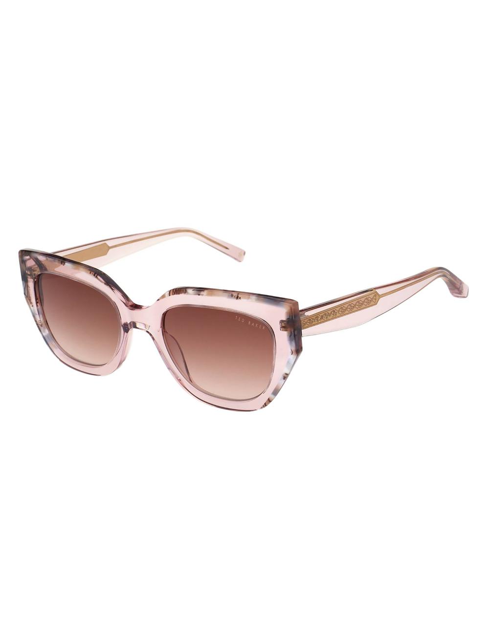 Ted Baker CORAL - Chunky Cat Eye Acetate Women Sunglasses Pink | UAE  09537-TDQJ