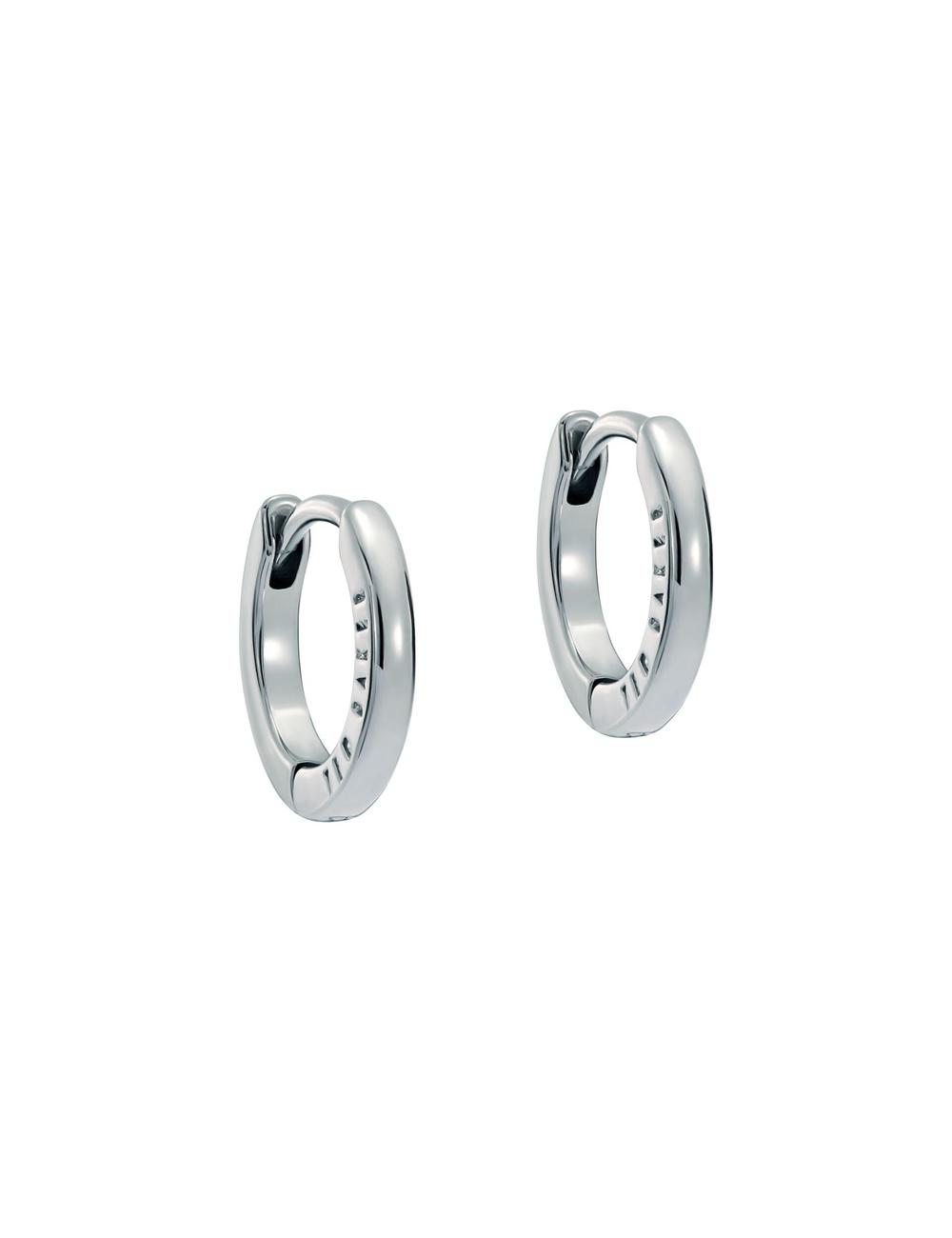 Ted Baker CRISLIE - Engraved Logo Small Hoop Women Earrings Silver | UAE  25063-KYTQ
