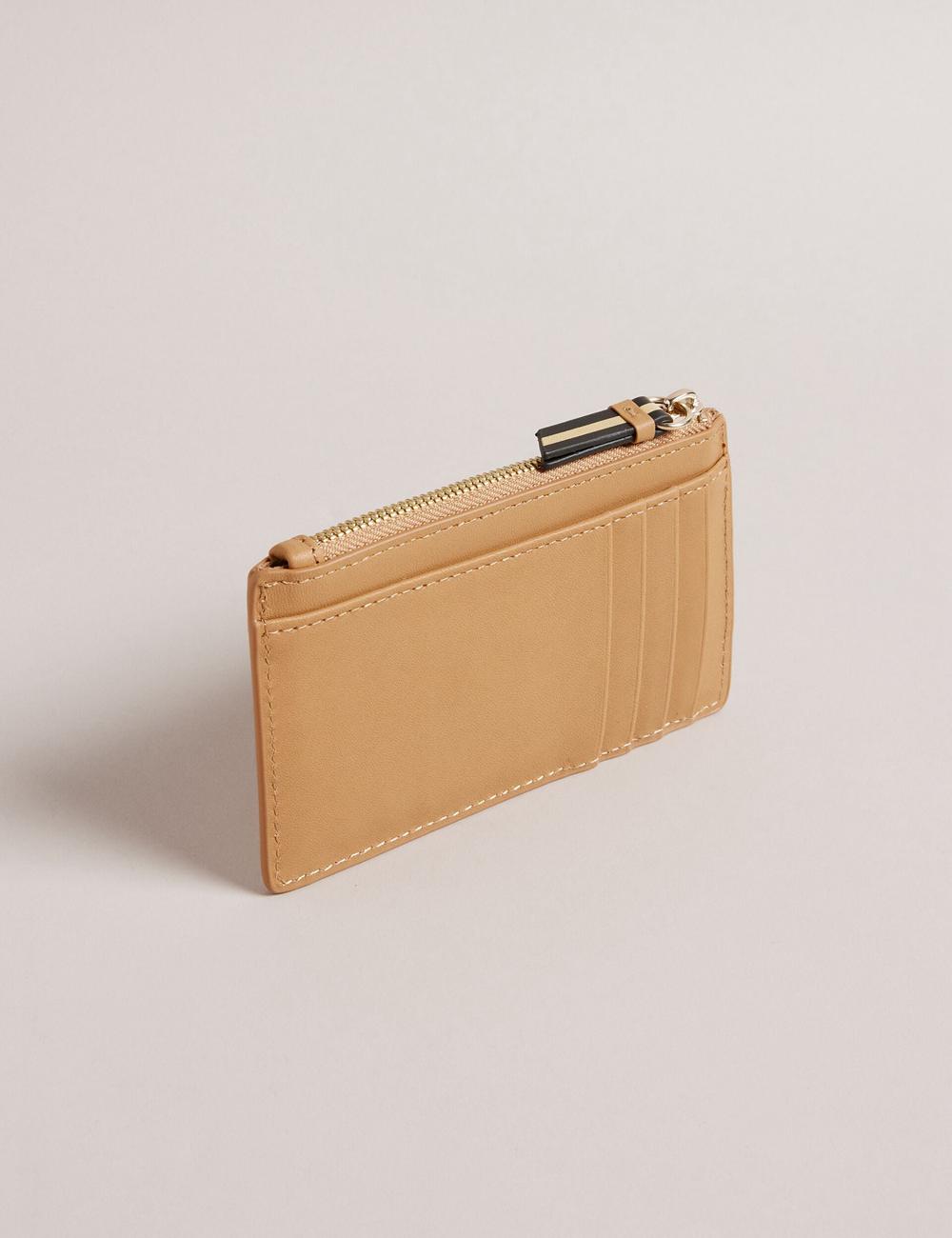 Ted Baker DARCENA - Branded Leather Zip Coin Women Purses Taupe | UAE  16857-NORW