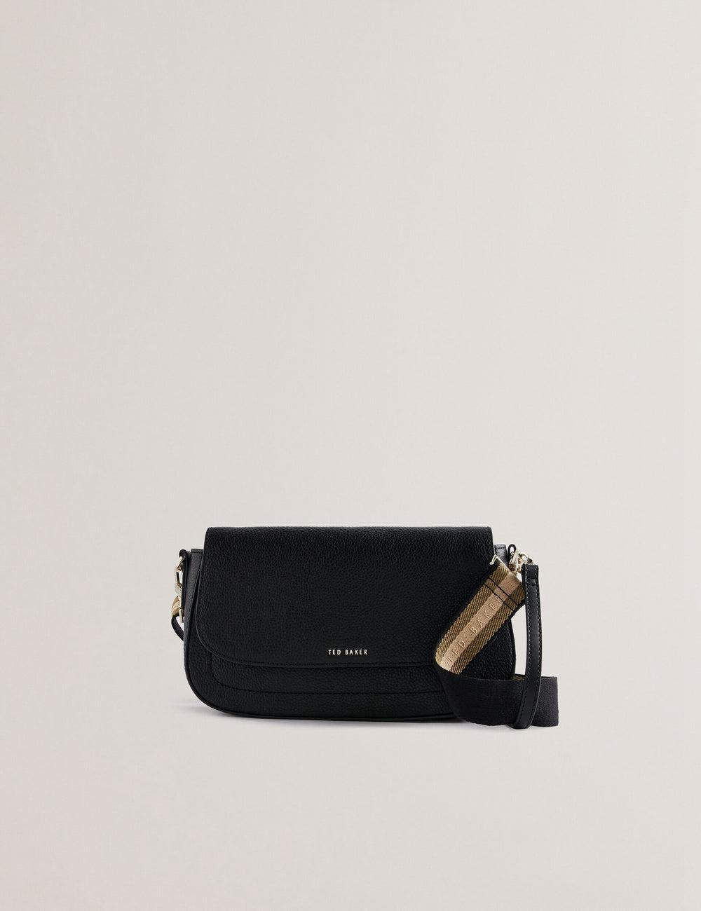 Ted Baker DARILIE - Leather Webbing East West Satchel Women Satchel Bags Black | UAE  63954-PIJL