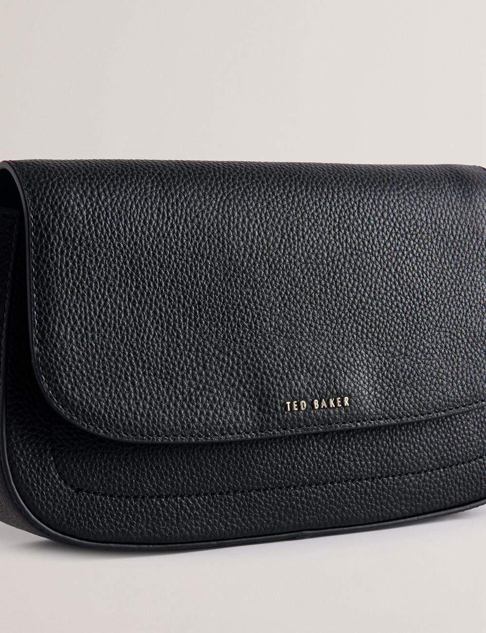 Ted Baker DARILIE - Leather Webbing East West Satchel Women Satchel Bags Black | UAE  63954-PIJL