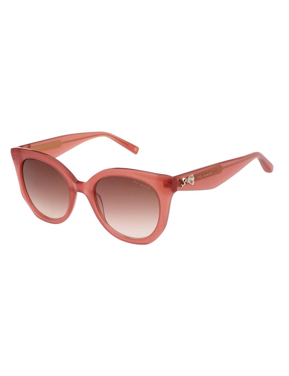 Ted Baker ELEN - Oversized Cat Eye Bow Detail Women Sunglasses Rose Pink | UAE  97824-PQZB