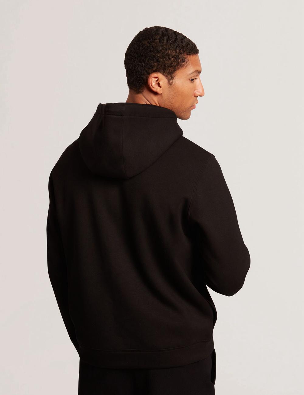 Ted Baker EPIO - Zip Through Neoprene Men Hoodies Black | UAE  31584-PJHC