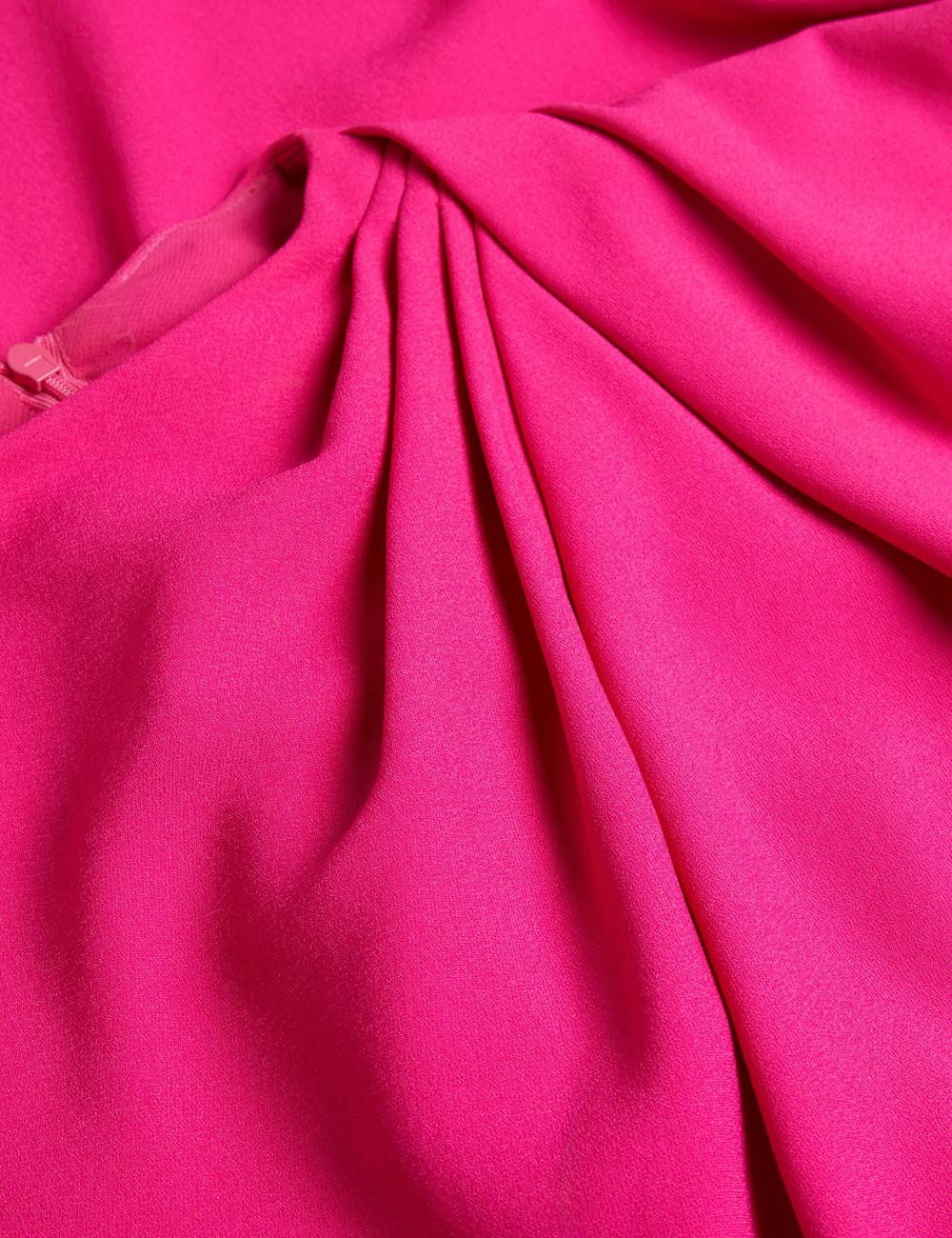 Ted Baker EREAS - Drape Neckline Cap Sleeve Women Maxi Dresses Pink | UAE  65910-NKLY