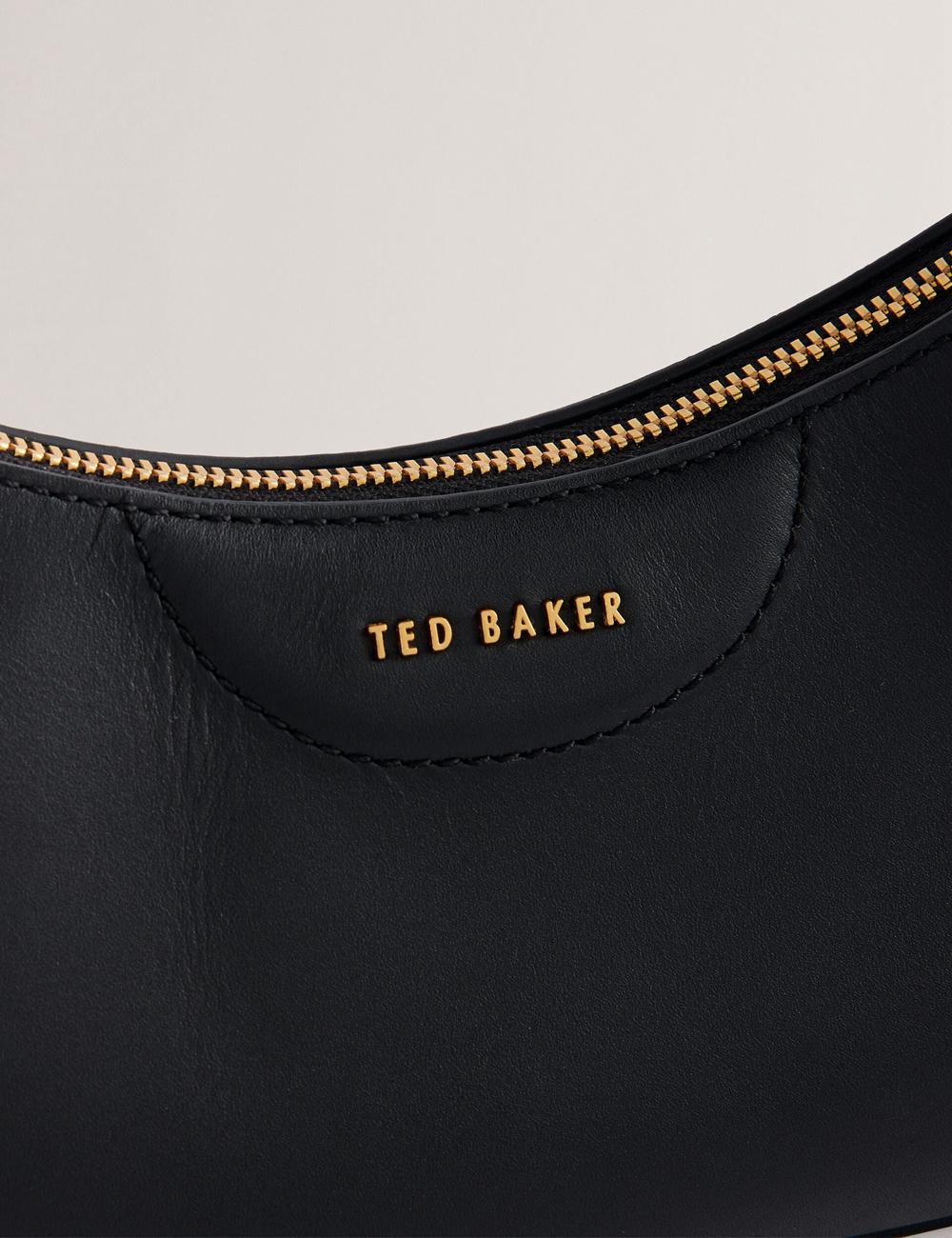 Ted Baker ESSIY - Leatheruette With Webbing Strap Women Shoulder Bags Black | UAE  35281-OHIK