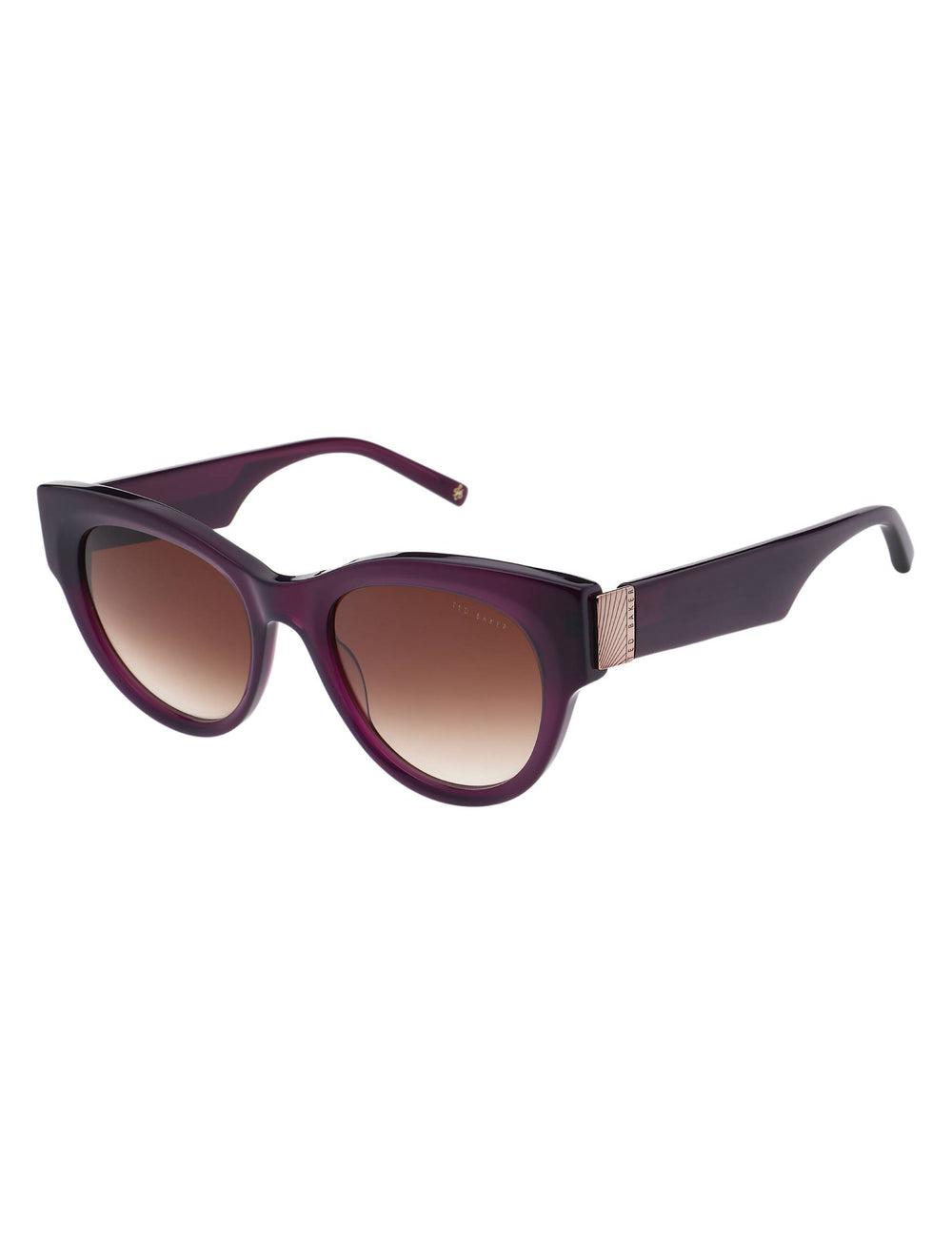 Ted Baker FARAH - Hardware Detail Cat Eye Women Sunglasses Plum | UAE  17492-LACQ
