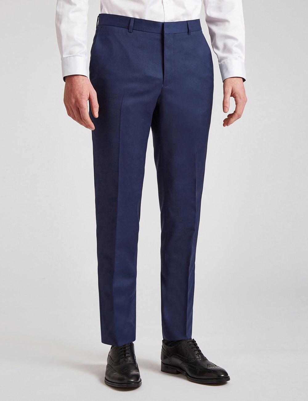 Ted Baker FINLAYTS - Twill Wool Slim Fit Suit Men Trousers Blue | UAE  43075-ZPCK