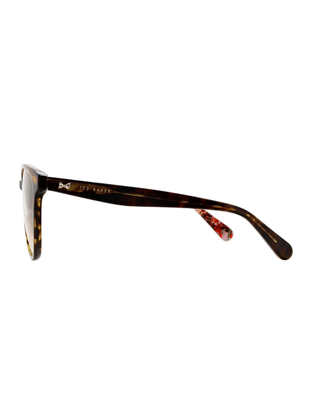 Ted Baker FLORI - Classic Round Print Detail Women Sunglasses Brown | UAE  26735-BPDH