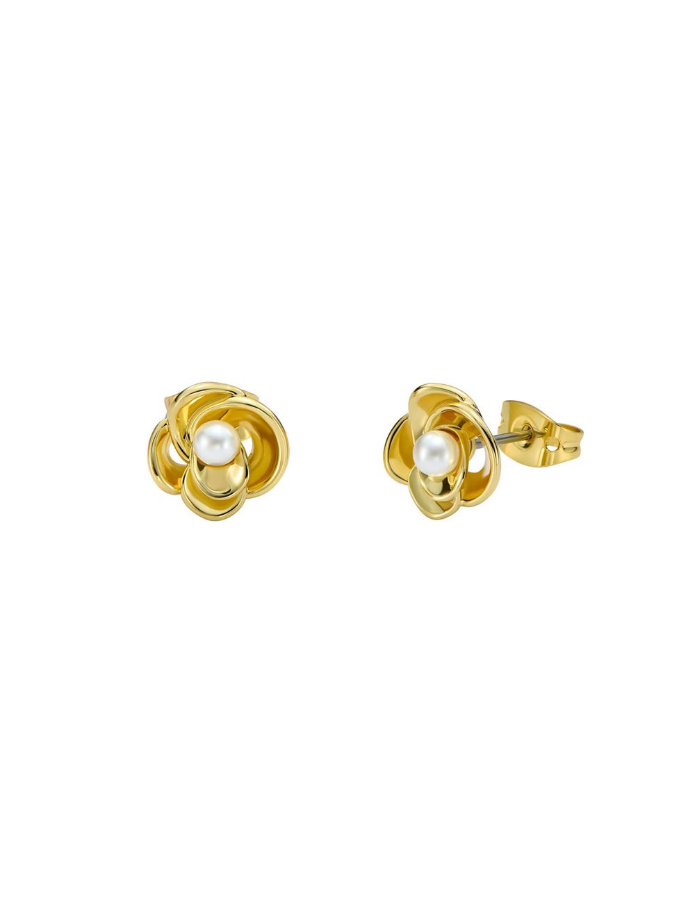Ted Baker FLO - Pearl Flower Stud Women Earrings Gold | UAE  51802-RFAM