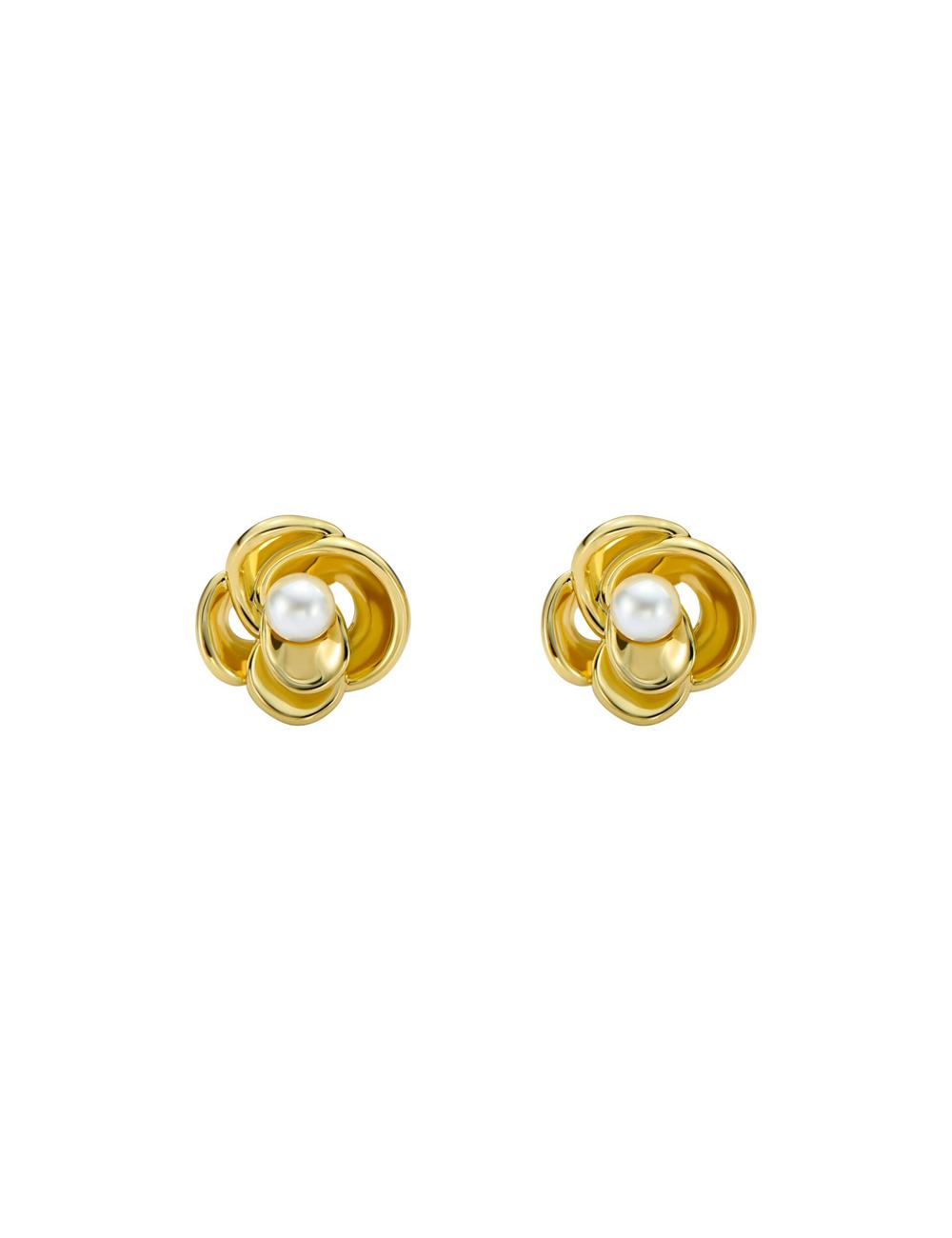 Ted Baker FLO - Pearl Flower Stud Women Earrings Gold | UAE  51802-RFAM
