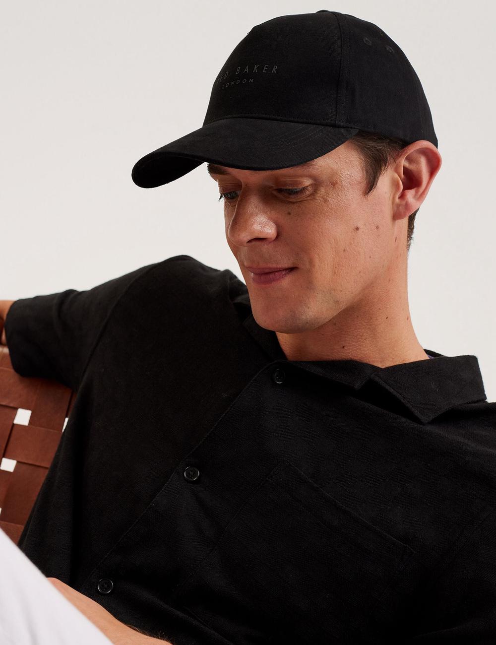 Ted Baker FREDDS – Branded Men Baseball Caps Black | UAE  09741-LPYU