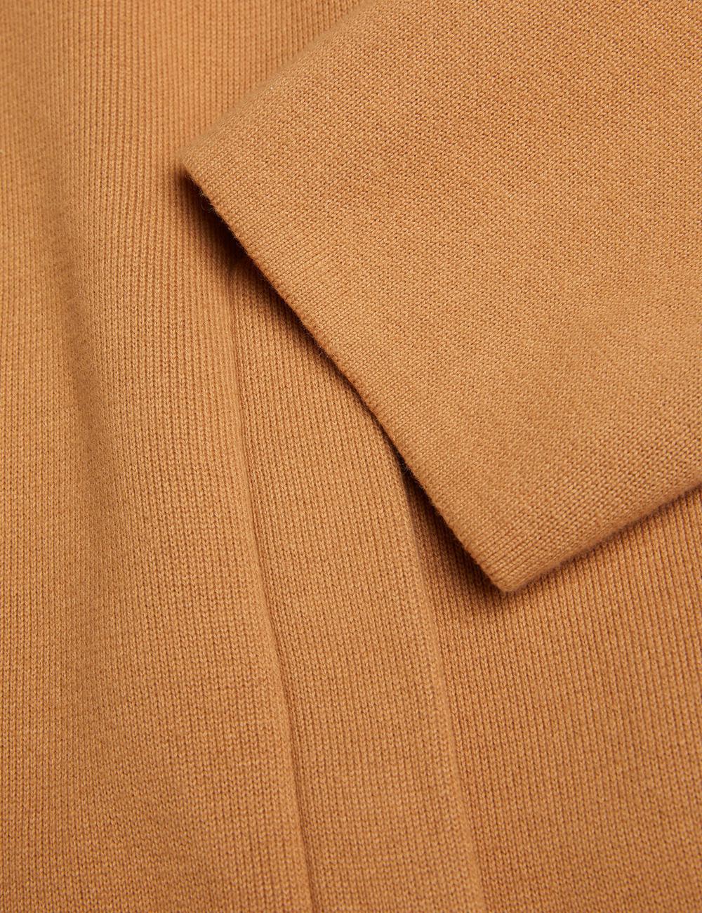 Ted Baker FREDER - Knitted Cotton Blend Men Overshirts Brown | UAE  62941-PILM