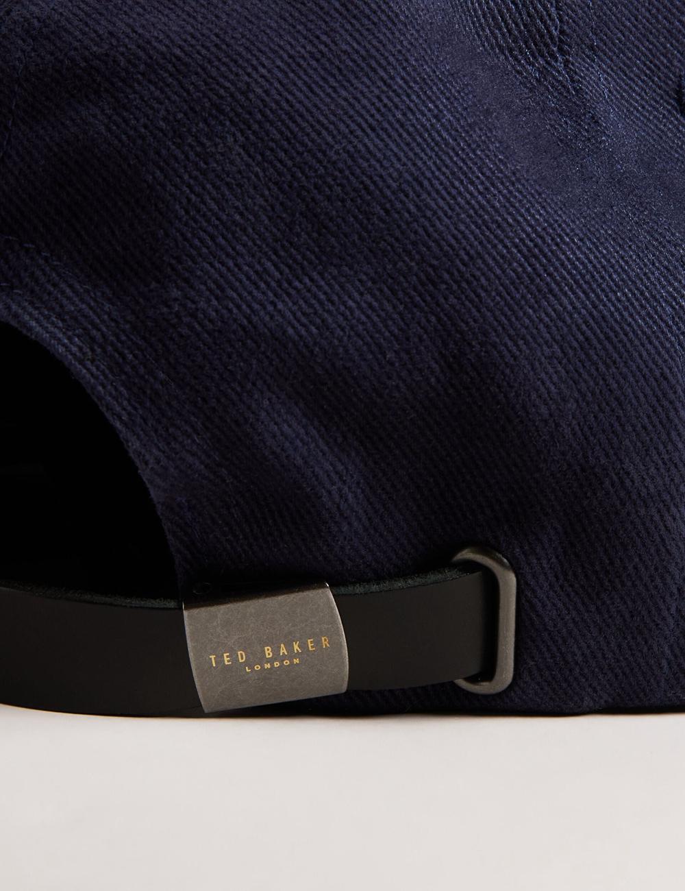 Ted Baker FRREDDI - Embroidered Logo Canvas Men Baseball Caps Navy | UAE  78391-VXOS