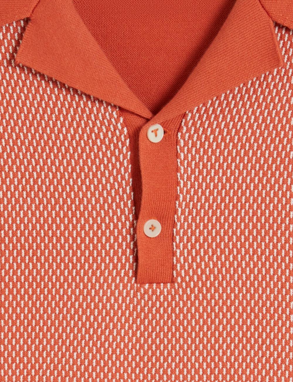 Ted Baker GREGRY - Short Sleeve Small Stitch Knitted Men Polos Shirts Red | UAE  48936-ZTUC