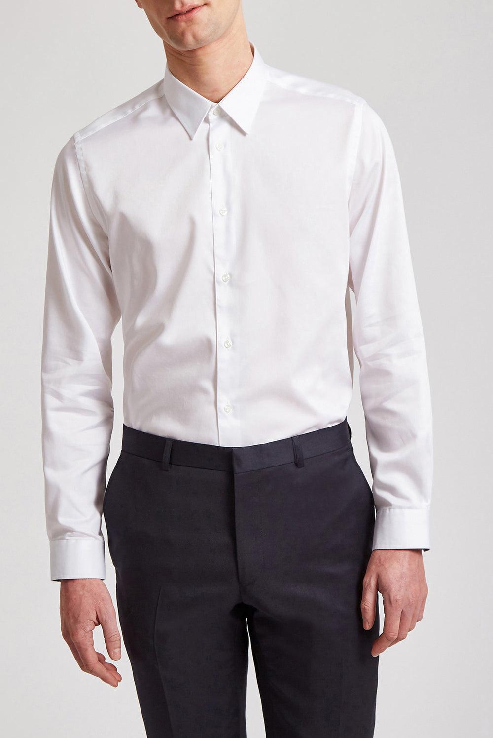Ted Baker HOLMER - Regular Fit White Long Sleeve Men Formal Shirts White | UAE  21068-ARIC