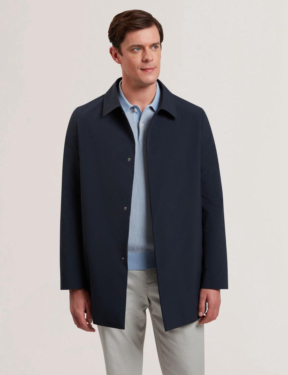 Ted Baker HUMMELS - Lightweight Short City Mac Men Jackets Navy | UAE  68204-EQTV
