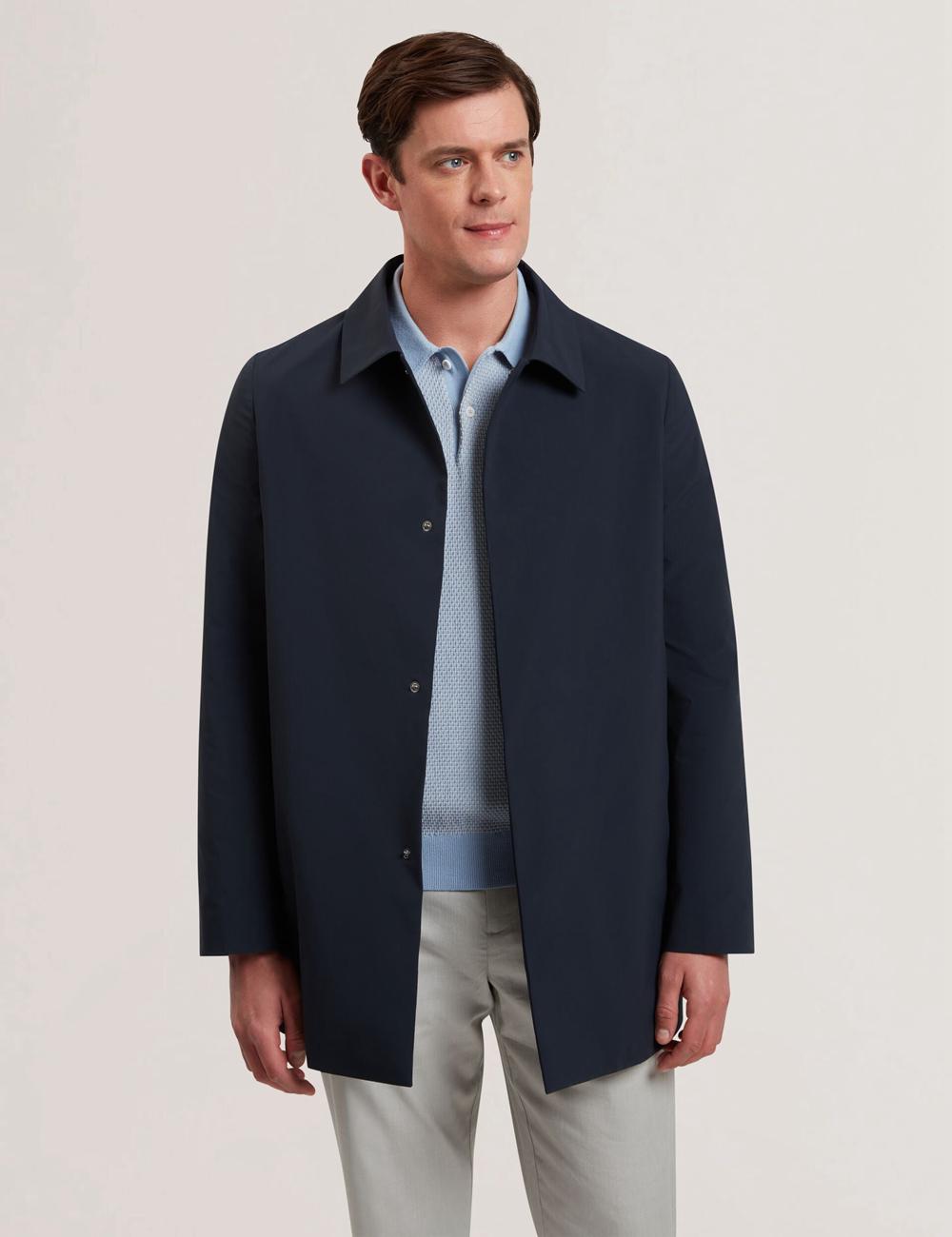 Ted Baker HUMMELS - Lightweight Short City Mac Men Jackets Navy | UAE  68204-EQTV