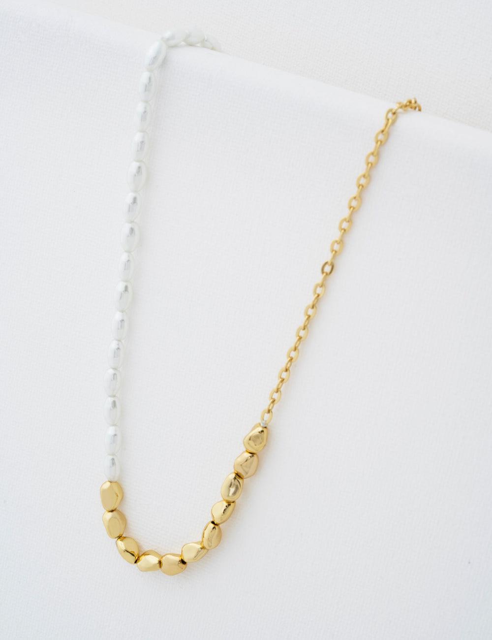 Ted Baker ILENIE - Island Pearl Beaded Women Necklaces Gold | UAE  74819-QOLD