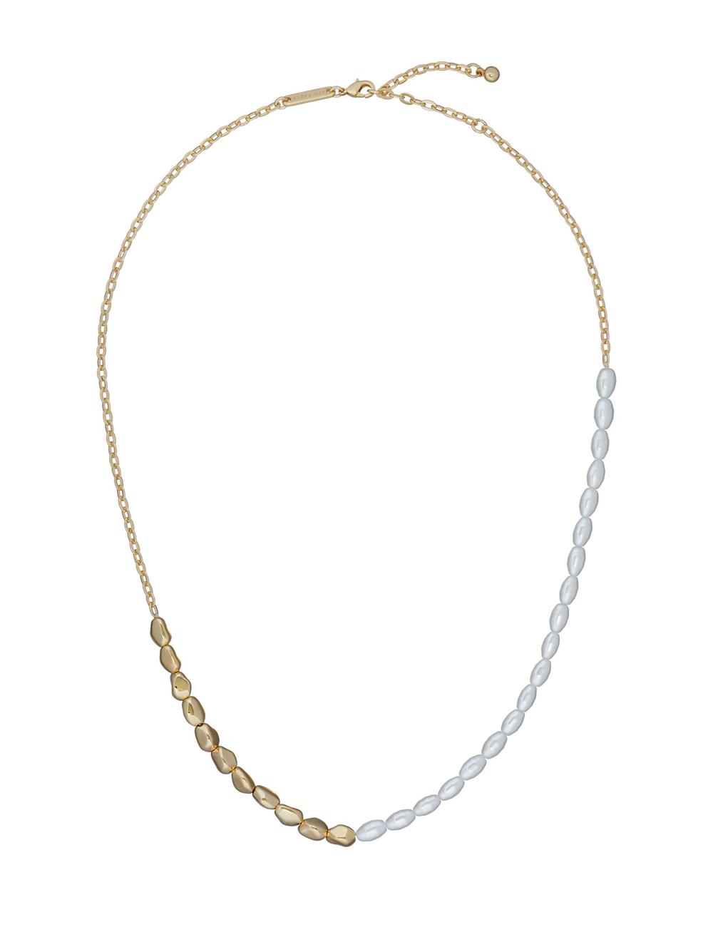 Ted Baker ILENIE - Island Pearl Beaded Women Necklaces Gold | UAE  74819-QOLD