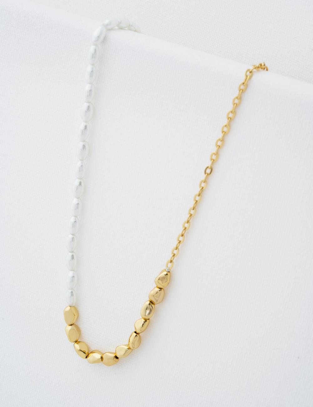 Ted Baker ILENIE - Island Pearl Beaded Women Necklaces Gold | UAE  74819-QOLD