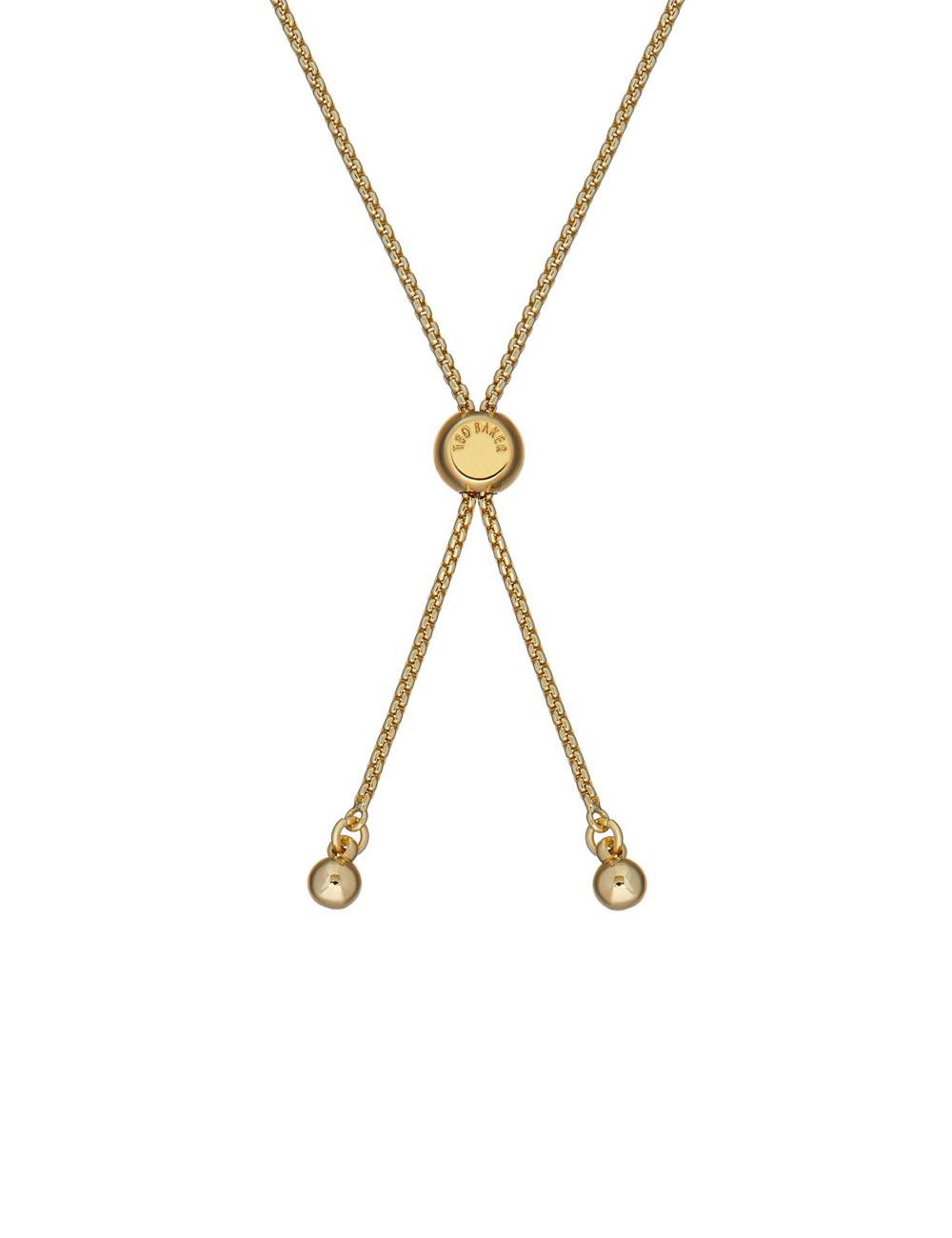 Ted Baker INELA - Island Pearl Bead Adjustable Women Bracelets Gold | UAE  40623-GPFY