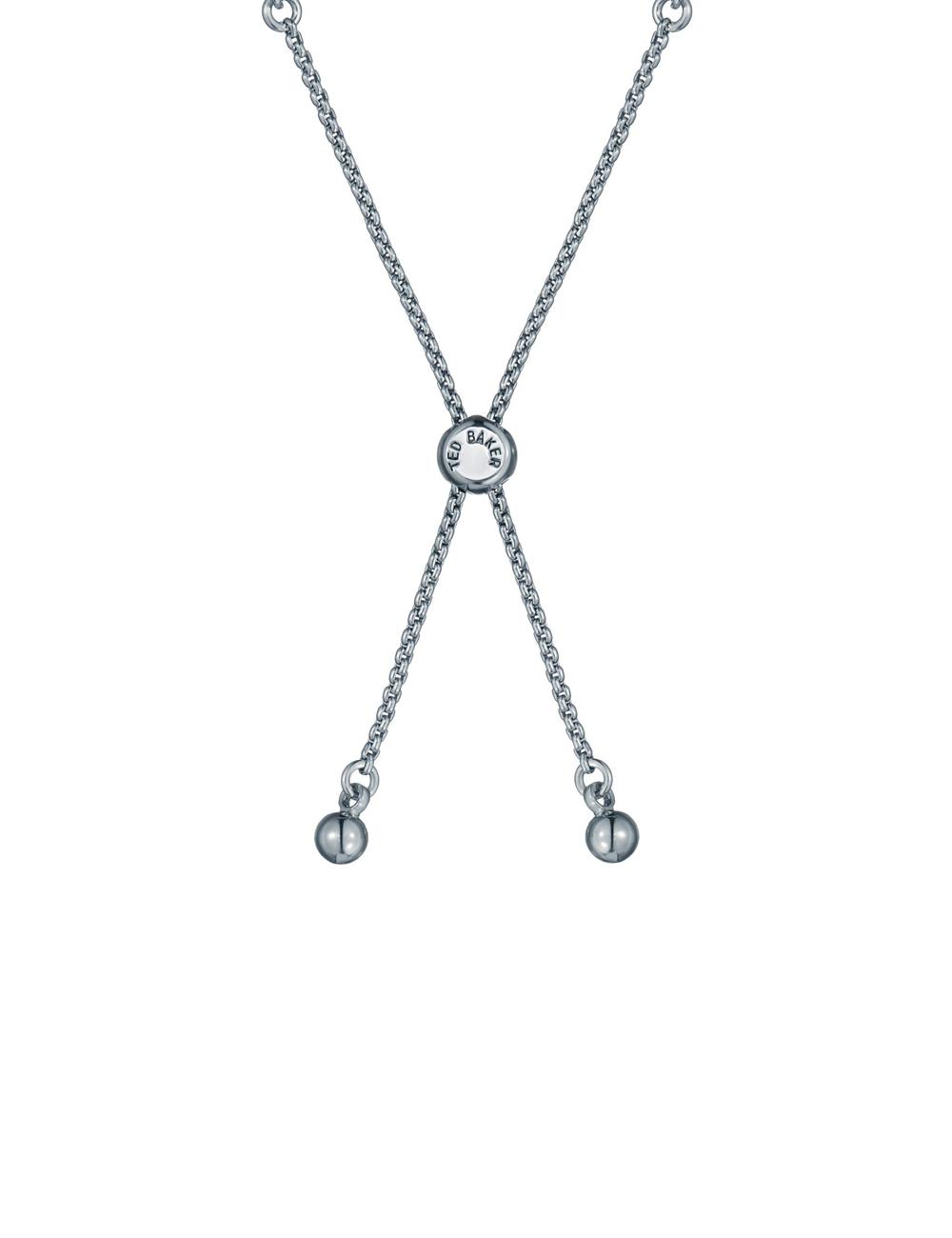 Ted Baker ISELA - Baguette Crystal Slider Tennis Women Bracelets Silver | UAE  12765-TVUJ