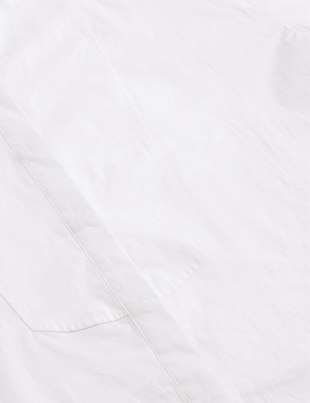 Ted Baker IZOTE - Oversized Drop Shoulder Bib Detail Women Casual Shirts White | UAE  18645-MLUN