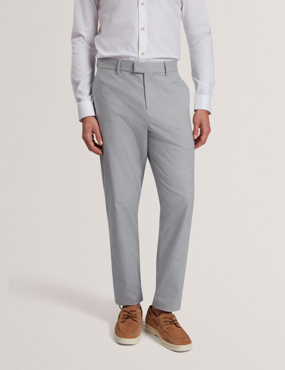 Ted Baker JACKUS - Regular Fit Cotton Blend Chino Men Trousers Navy | UAE  27486-DKLM