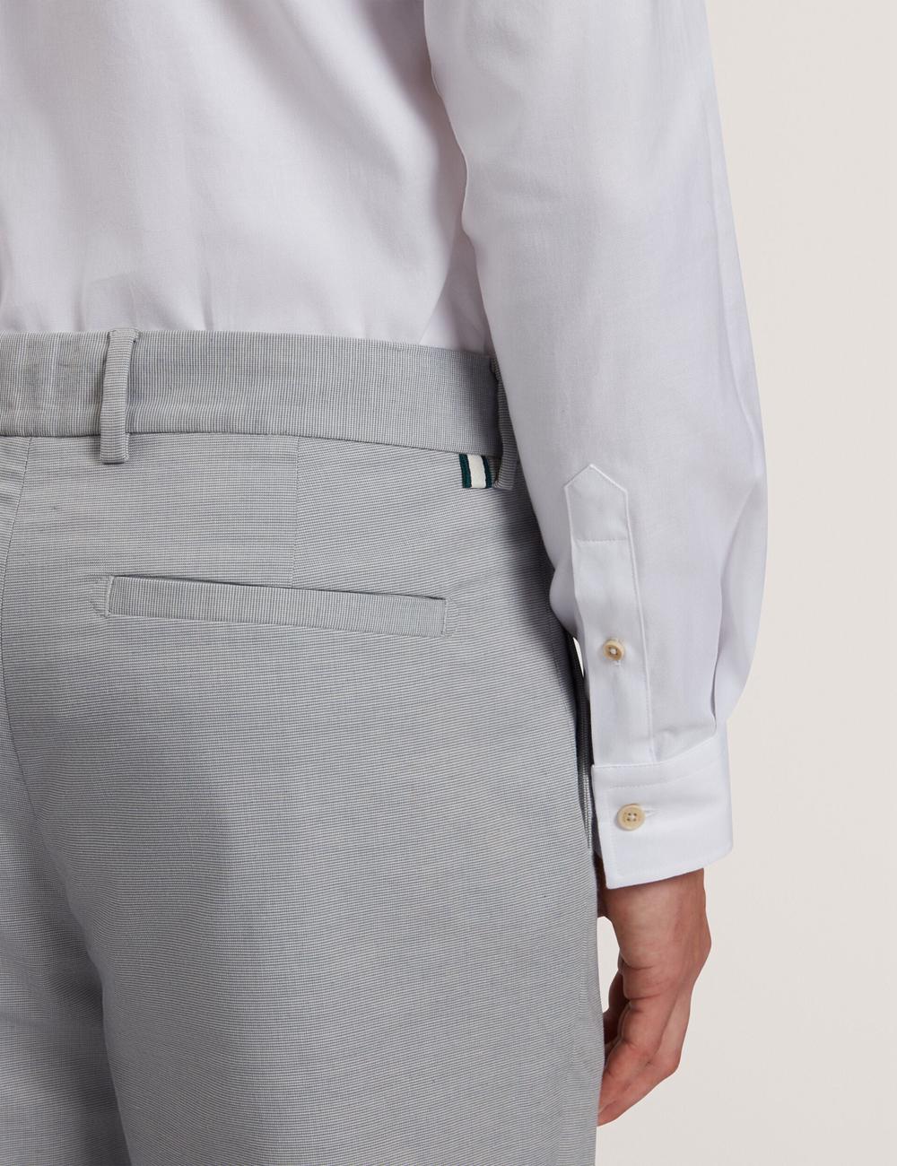 Ted Baker JACKUS - Regular Fit Cotton Blend Chino Men Trousers Navy | UAE  27486-DKLM